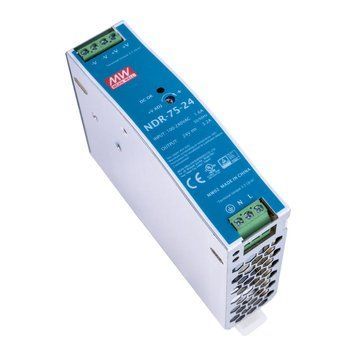 Блок питания Mean Well на DIN-рейку NDR-75-24 (76,8W; 3,2A; 24V; IP20) Series "NDR", 92% 651014 фото