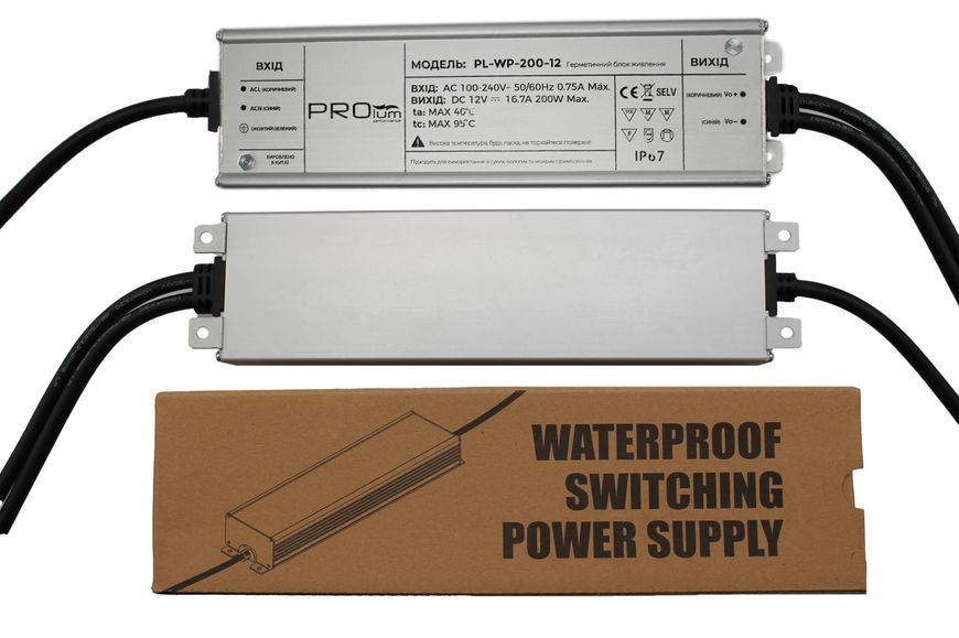 Блок питания PROLUM&trade; 12V, 200W, 16.7А, Series "WPS" 223016 фото