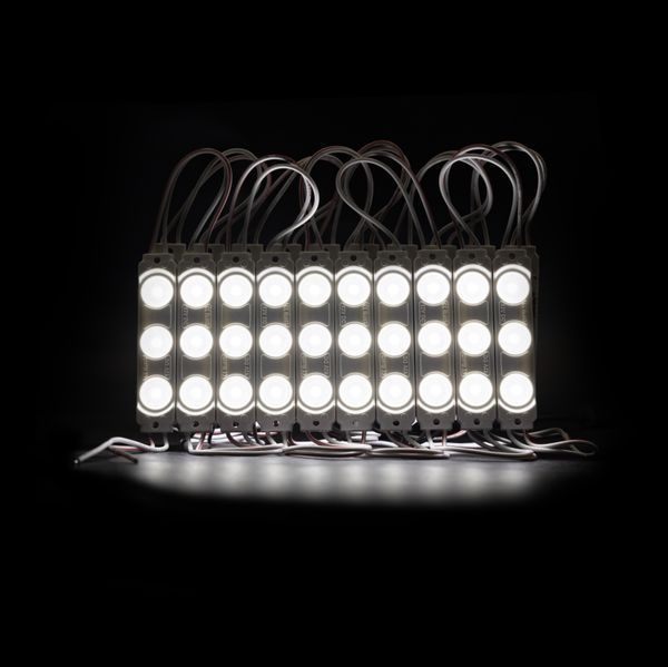 Світлодіодний модуль PROLUM V2, SMD2835, 3LED, 12V, 1.5W, З линзою, Белый 321009 фото