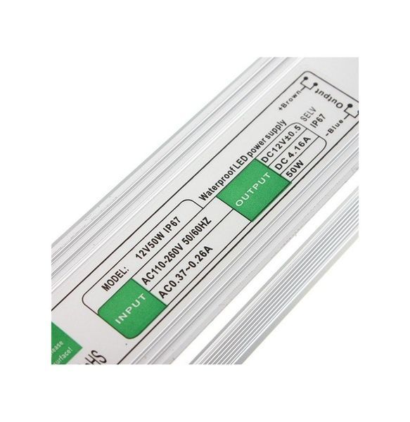 Блок питания импульсный PROLUM 50W 12V (IP67,4,16А) Series "WPS" 223 фото