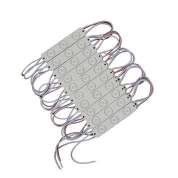 Светодиодный модуль PROLUM Т1, SMD2835, 3LED, 12V, 1.5W, IP66, С линзой, Белый 321011 фото