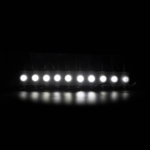 Светодиодный модуль PROLUM Т1, SMD3030, 1LED, 12V, 1,5W, IP66, С линзой, Белый 321014 фото