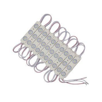 Светодиодный модуль PROLUM P1, SMD2835, 3LED, 12V, 1W, IP66, С линзой, Белый 321016 фото