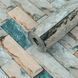 Самоклеючі шпалери 2800х500х1,5мм Бірюзова катеринославська цегла (D) SW-00001943 SW-00001943 фото 1