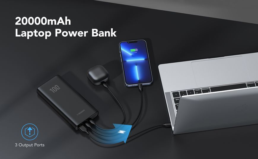 Зовнішній акумулятор Power Bank VEGER 20000MAH (W2032C) W2032C фото